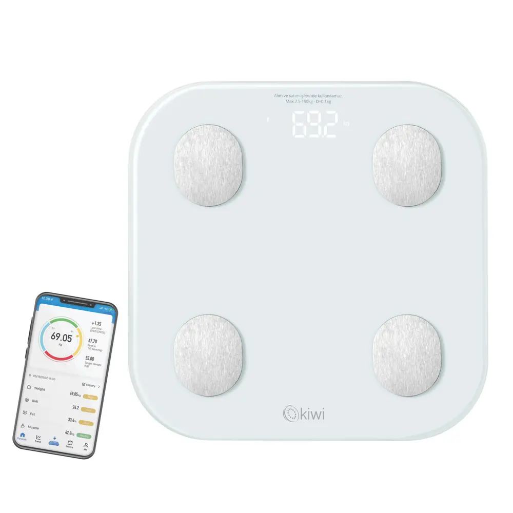 Фото Умные напольные весы электронные KIWI KBS-1084 с Bluetooth Фото Умные напольные весы электронные KIWI KBS-1084 с Bluetooth