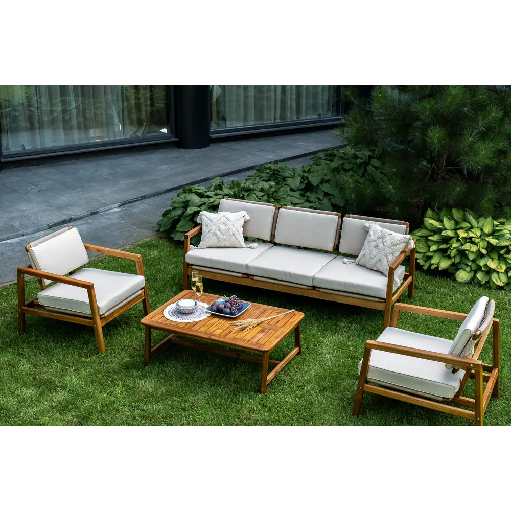 Фото 2 Кресло садовое Joygarden 52103 CALISTO 80 см x 66 см x 74 см дерево коричневый Фото 2 Кресло садовое Joygarden 52103 CALISTO 80 см x 66 см x 74 см дерево коричневый