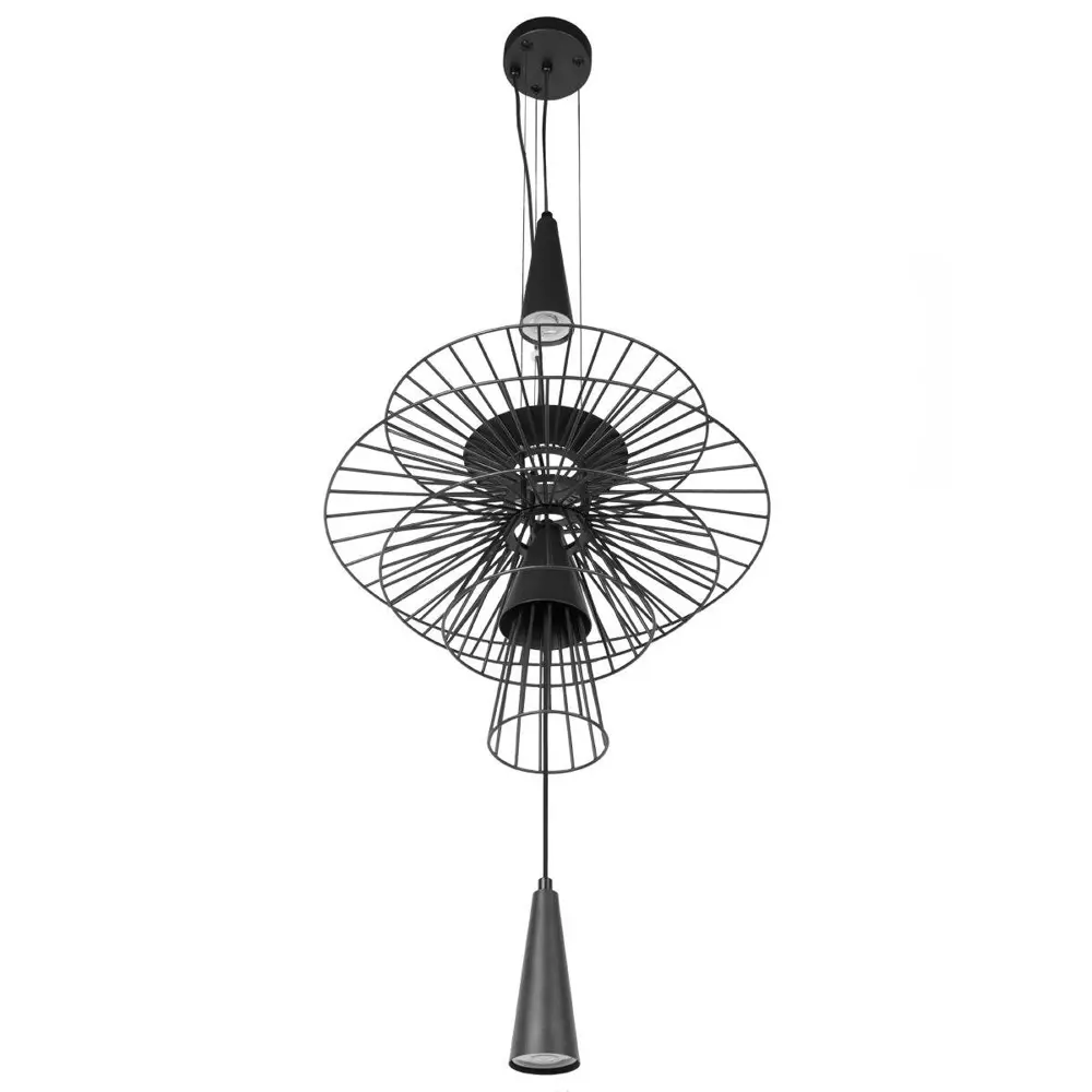 Фото 3 Светильник подвесной Loft It Star 10141_400 black 2 лампы 2 м² цвет черный