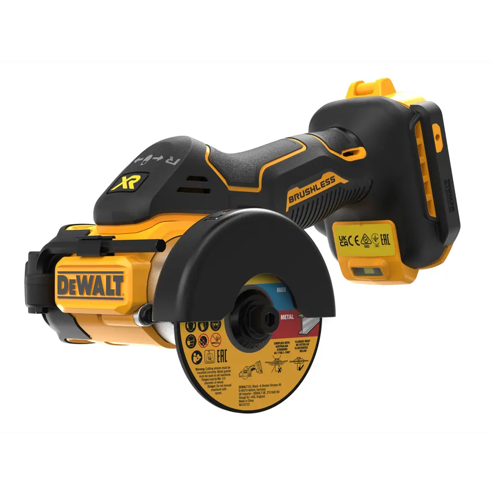 Фото Пила циркулярная аккумуляторная бесщеточная Dewalt DCS438N, 18 В Li-Ion 76 мм, без АКБ и ЗУ Фото Пила циркулярная аккумуляторная бесщеточная Dewalt DCS438N, 18 В Li-Ion 76 мм, без АКБ и ЗУ
