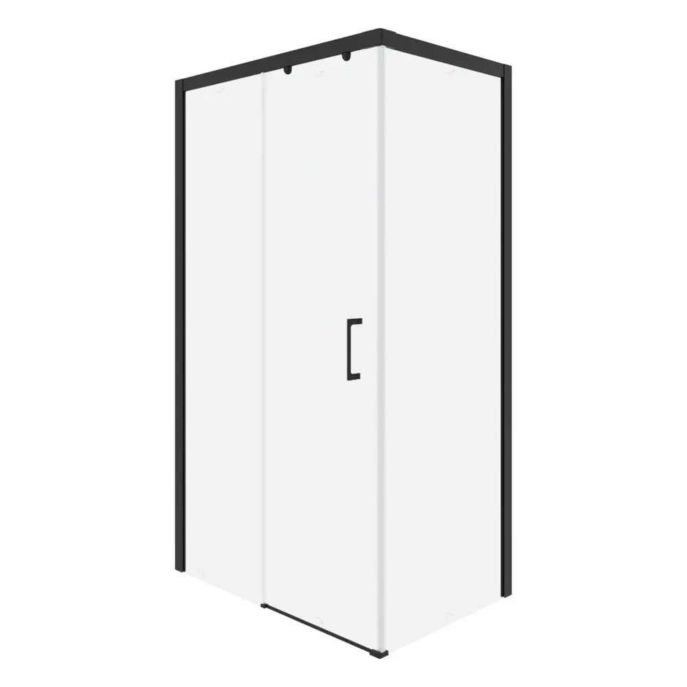 Фото 4 Душевой уголок Ceruttispa Vito110B-L 800x1100x1950 стекло прозрачное профиль черный Фото 4 Душевой уголок Ceruttispa Vito110B-L 800x1100x1950 стекло прозрачное профиль черный