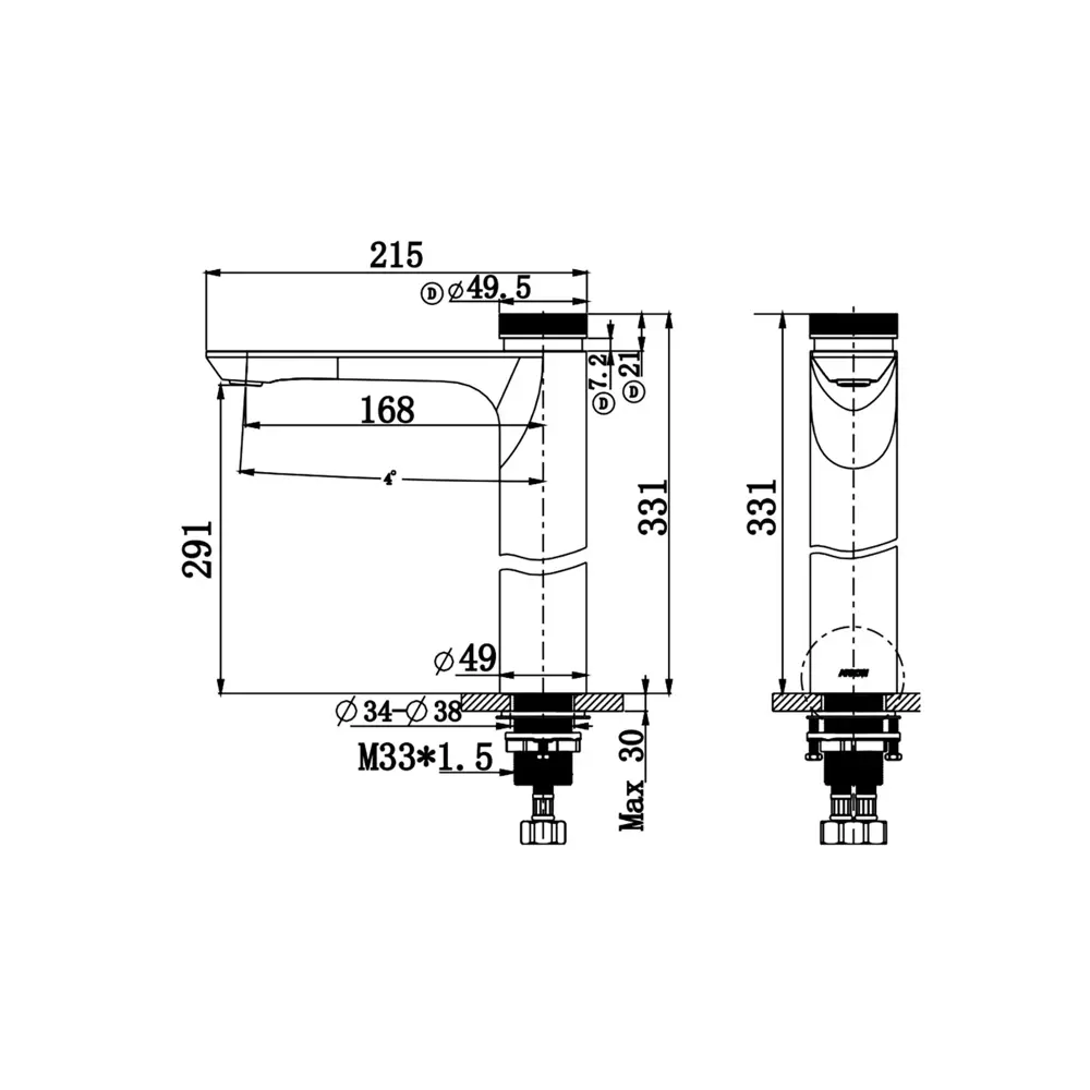 Фото 5 Смеситель для раковины Arrow AMP11872-1GG однорычажный цвет серый Фото 5 Смеситель для раковины Arrow AMP11872-1GG однорычажный цвет серый