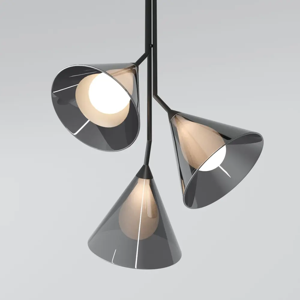 Фото 3 Светильник подвесной Eurosvet Enigma A069050 3 лампы 4 м² цвет черный Фото 3 Светильник подвесной Eurosvet Enigma A069050 3 лампы 4 м² цвет черный