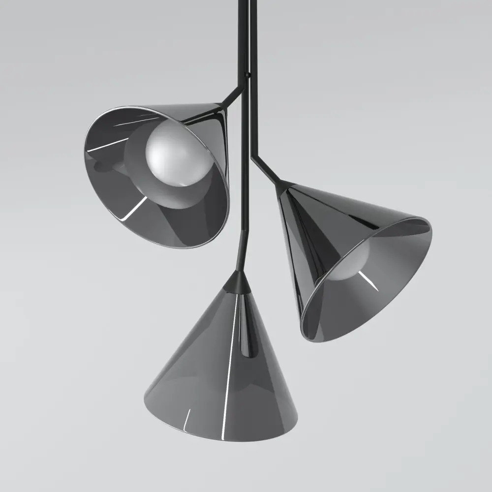 Фото 4 Светильник подвесной Eurosvet Enigma A069050 3 лампы 4 м² цвет черный Фото 4 Светильник подвесной Eurosvet Enigma A069050 3 лампы 4 м² цвет черный