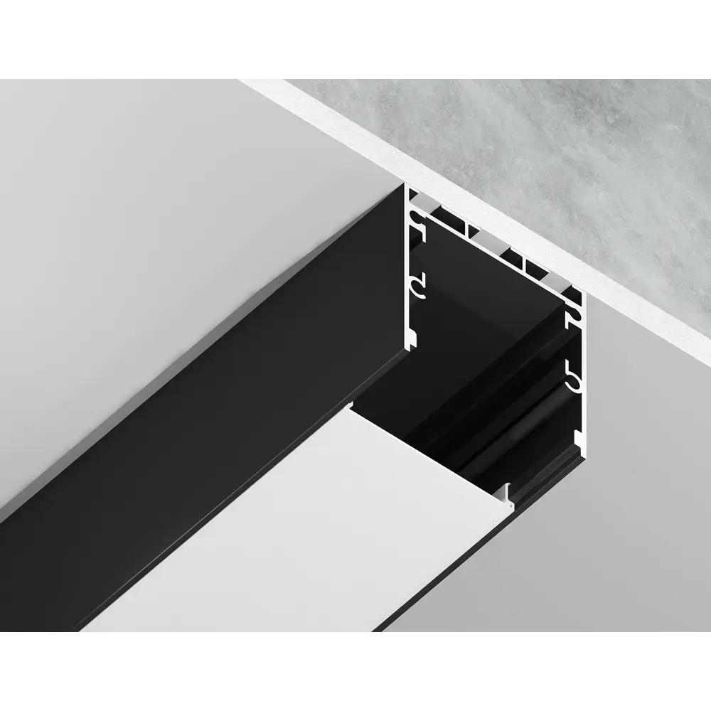 Фото 4 Профиль алюминиевый Ambrella light Illumination накладной/подвесной Profile System 35x35 для светодиодной ленты до 26мм GP2550BK Фото 4 Профиль алюминиевый Ambrella light Illumination накладной/подвесной Profile System 35x35 для светодиодной ленты до 26мм GP2550BK