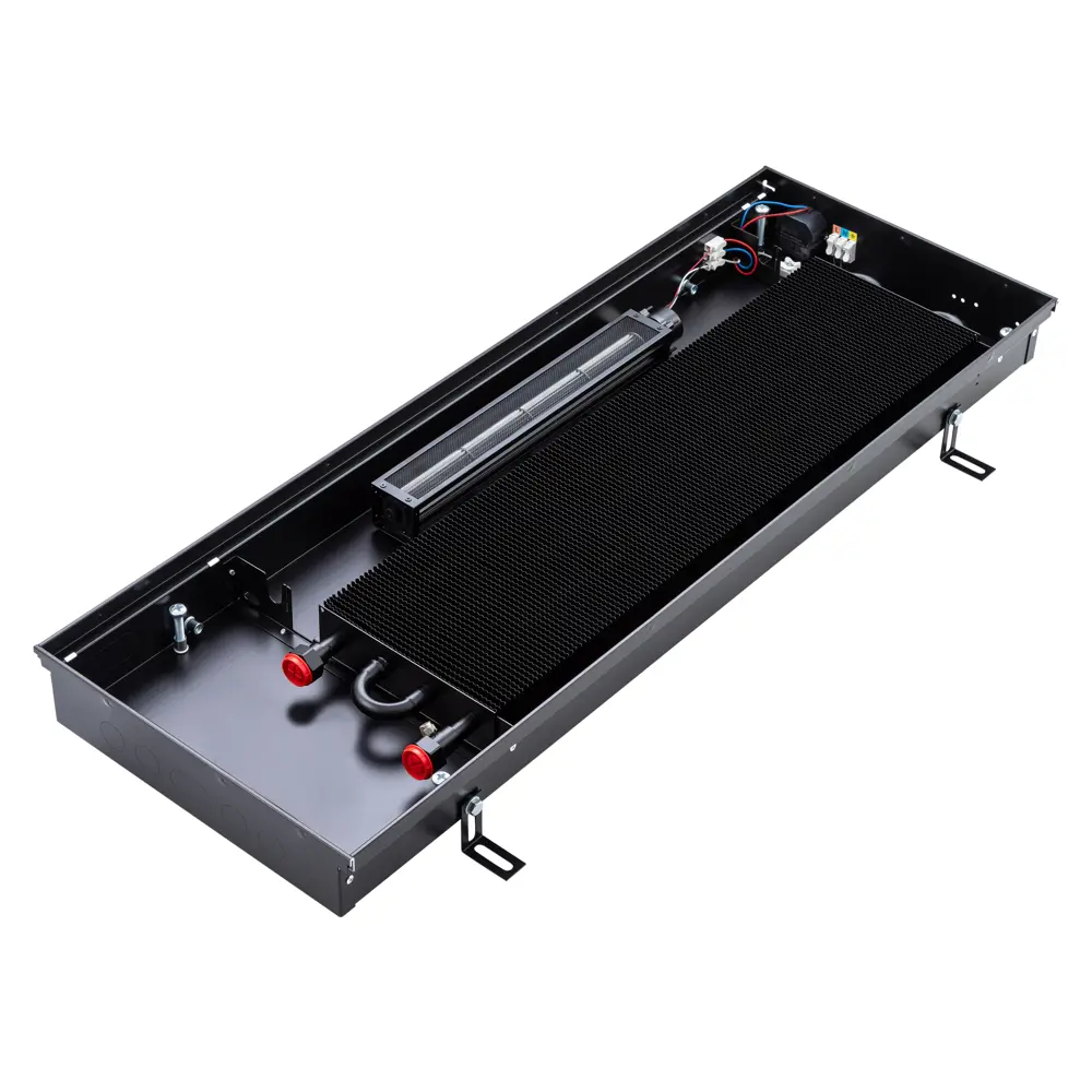 Фото Конвектор внутрипольный KVZ Vent Max Power V Bl 1800x360x80 мм биметалл серый