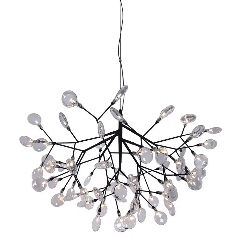 Фото Светильник подвесной Crystal Lux Evita black-transparent 63 лампы 27 м² цвет черный Фото Светильник подвесной Crystal Lux Evita black-transparent 63 лампы 27 м² цвет черный