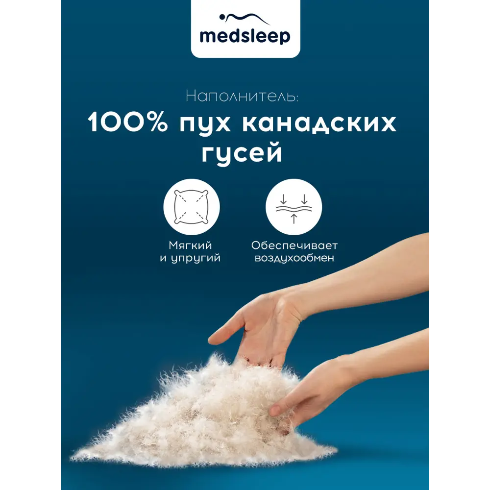 Фото 2 Одеяло Medsleep Mayura mdp756029 200x210 см, пух-перо