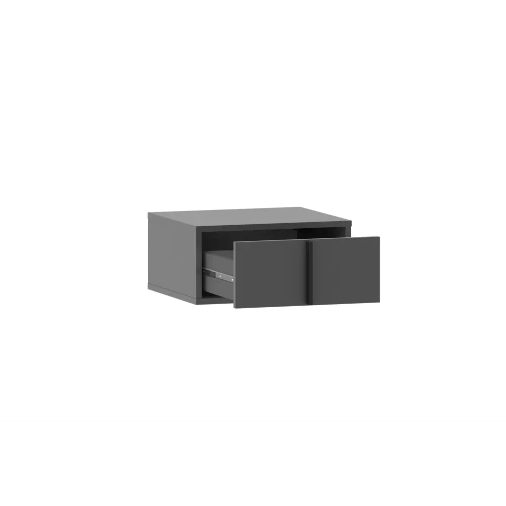 Фото 3 Тумба прикроватная Silva 45x21.2x40 см 1 ящик ЛДСП цвет серый Фото 3 Тумба прикроватная Silva 45x21.2x40 см 1 ящик ЛДСП цвет серый