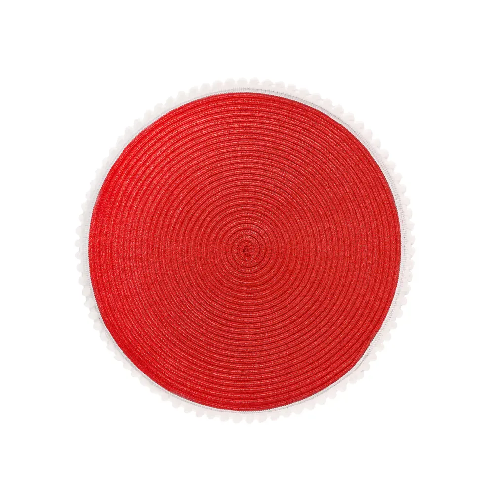 Фото Салфетки столовые круглые Cervo 38x38 см 2 шт цвет красный