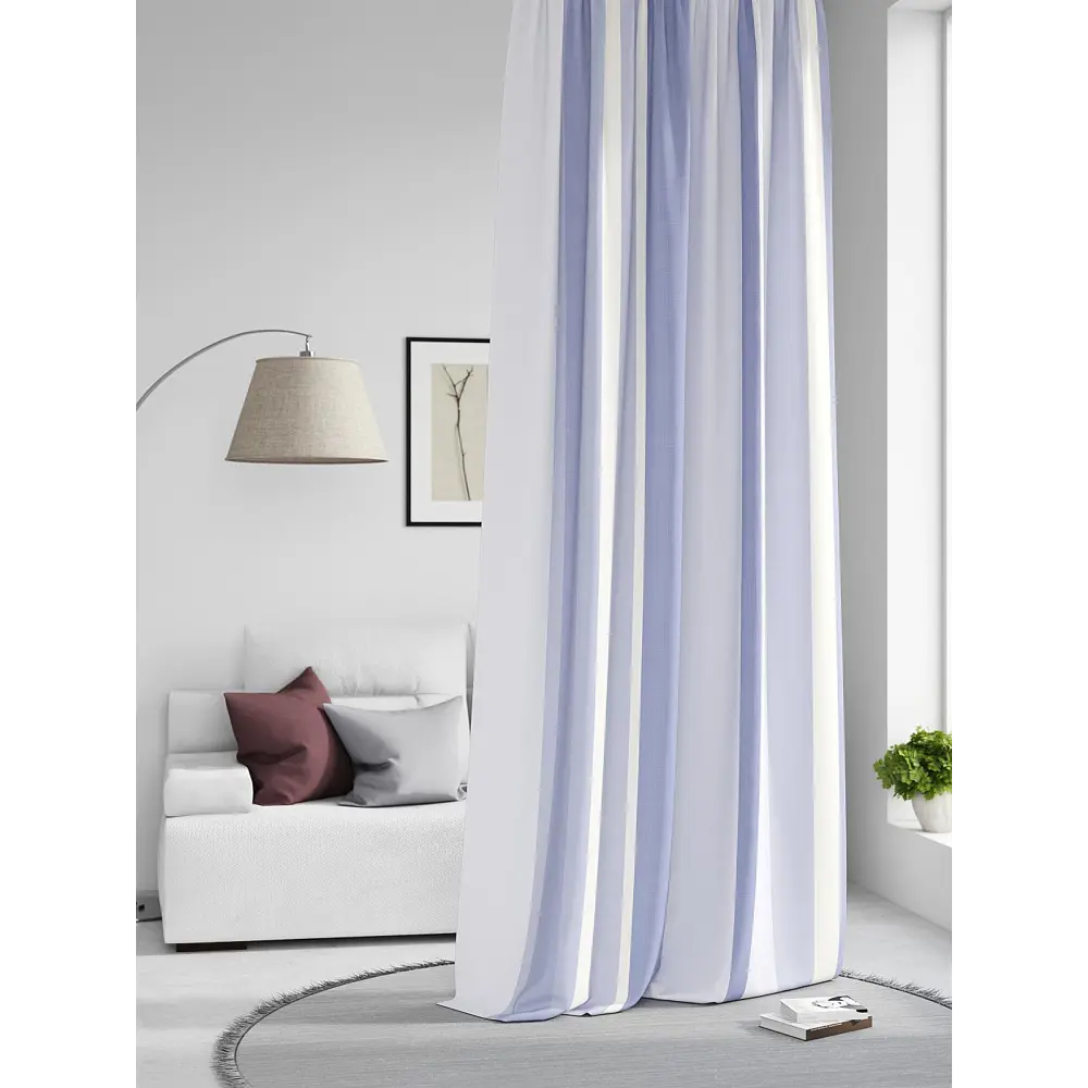 Фото Штора на шторной ленте Comfy Way Нилсти - 67 CW593067-260, 260x150 см, цвет белый