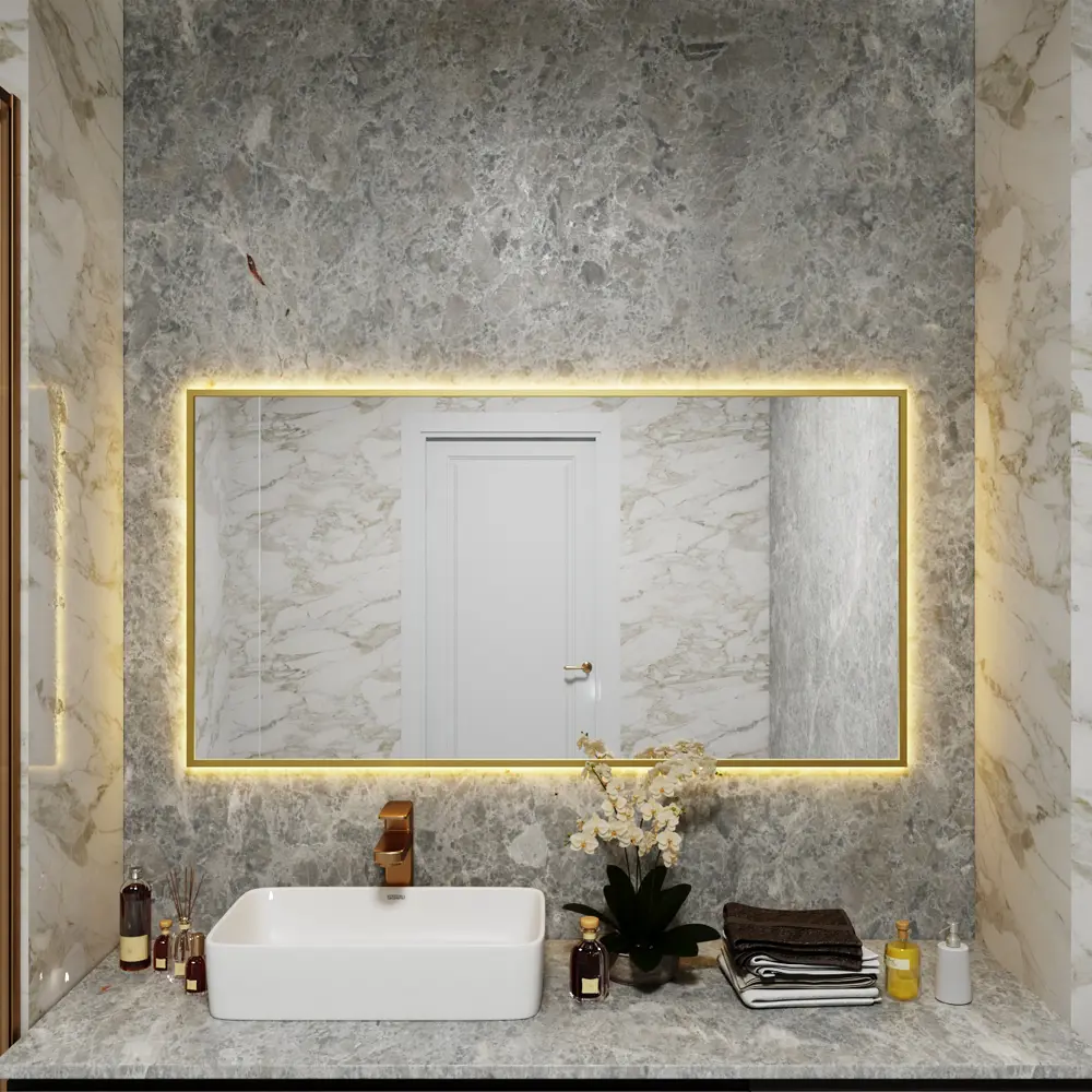 Фото 2 Зеркало со встроенной подсветкой One mirror 12070зст 70x120 см Фото 2 Зеркало со встроенной подсветкой One mirror 12070зст 70x120 см