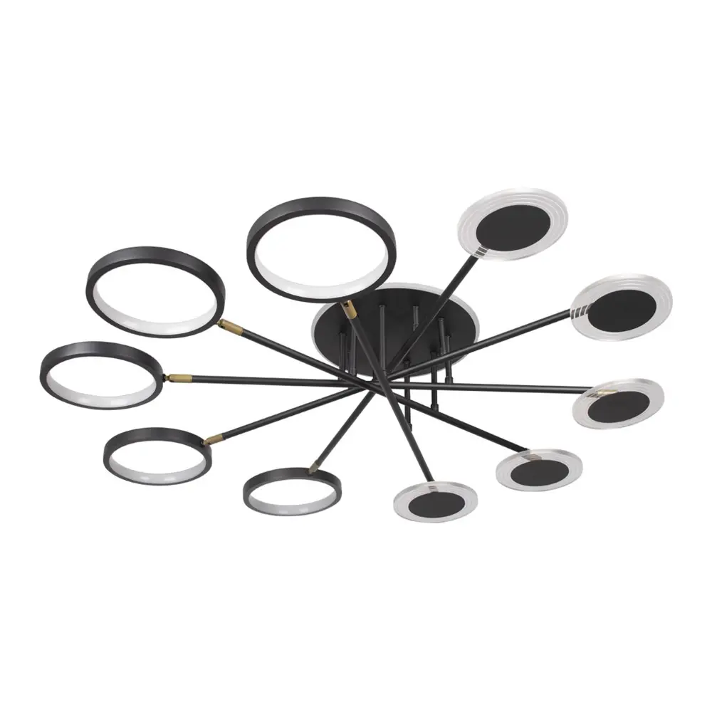 Фото Люстра потолочная светодиодная Loft It Megan Lf_10164m_black 14.24 м² теплый белый (желтый) свет цвет черный Фото Люстра потолочная светодиодная Loft It Megan Lf_10164m_black 14.24 м² теплый белый (желтый) свет цвет черный