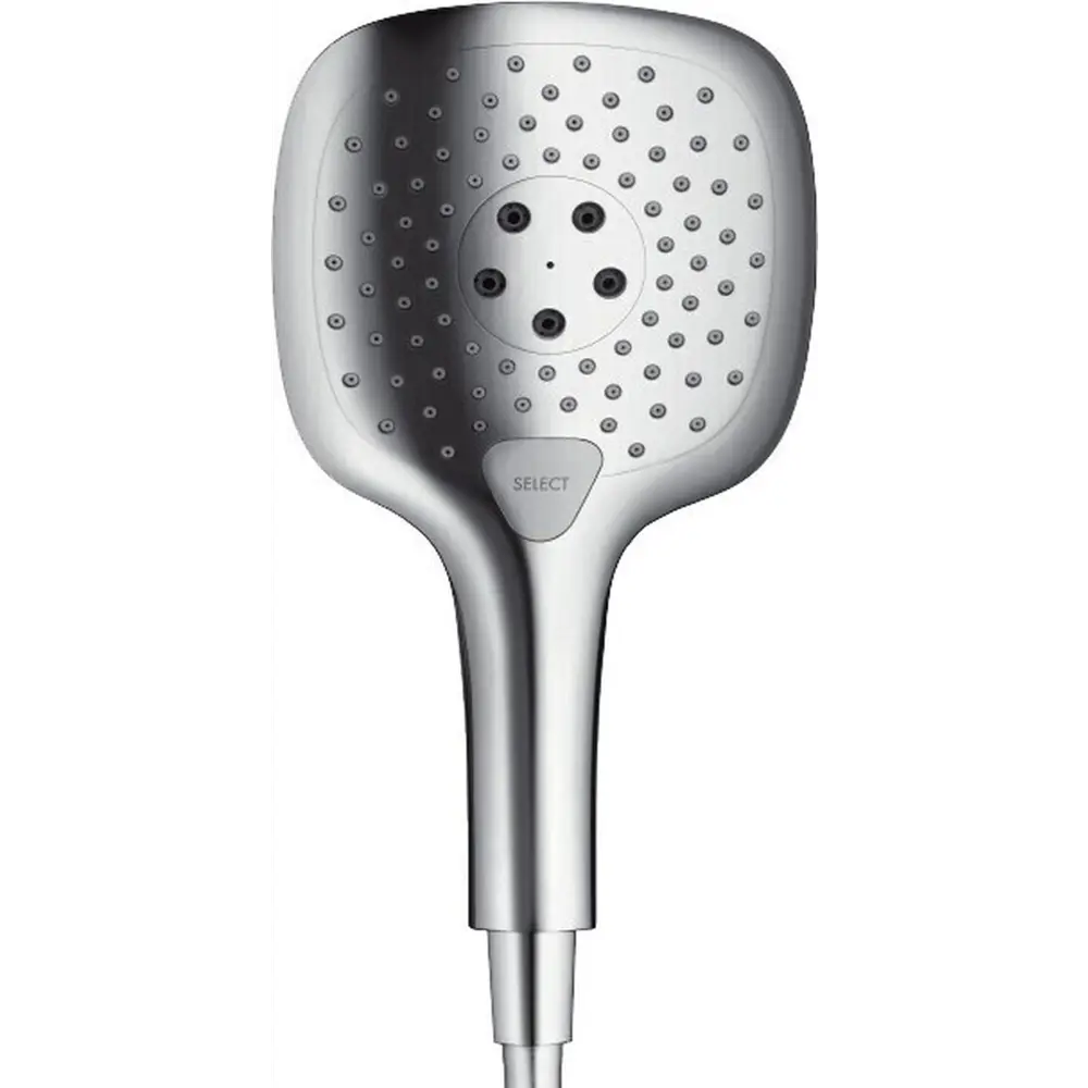 Фото 6 Душевая лейка Hansgrohe Raindance Select E150 3jet 26550000 3 режима цвет хром Фото 6 Душевая лейка Hansgrohe Raindance Select E150 3jet 26550000 3 режима цвет хром