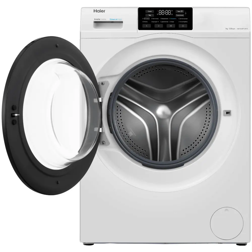 Фото 2 Стиральная машина Haier Hw70-bp12919 59.5x85x46 см 6.5 кг цвет белый Фото 2 Стиральная машина Haier Hw70-bp12919 59.5x85x46 см 6.5 кг цвет белый