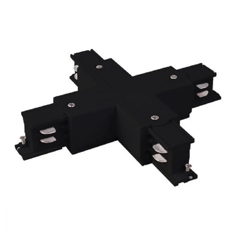 Фото Коннектор X-образный для трехфазного шинопровода Elektrostandard TRC-1-3-X-BK цвет черный Фото Коннектор X-образный для трехфазного шинопровода Elektrostandard TRC-1-3-X-BK цвет черный