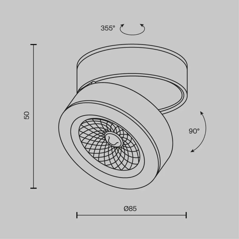 Фото 2 Спот поворотный светодиодный Technical C022cl-7w4k-b-1 1.5 м² нейтральный белый свет цвет черный Фото 2 Спот поворотный светодиодный Technical C022cl-7w4k-b-1 1.5 м² нейтральный белый свет цвет черный