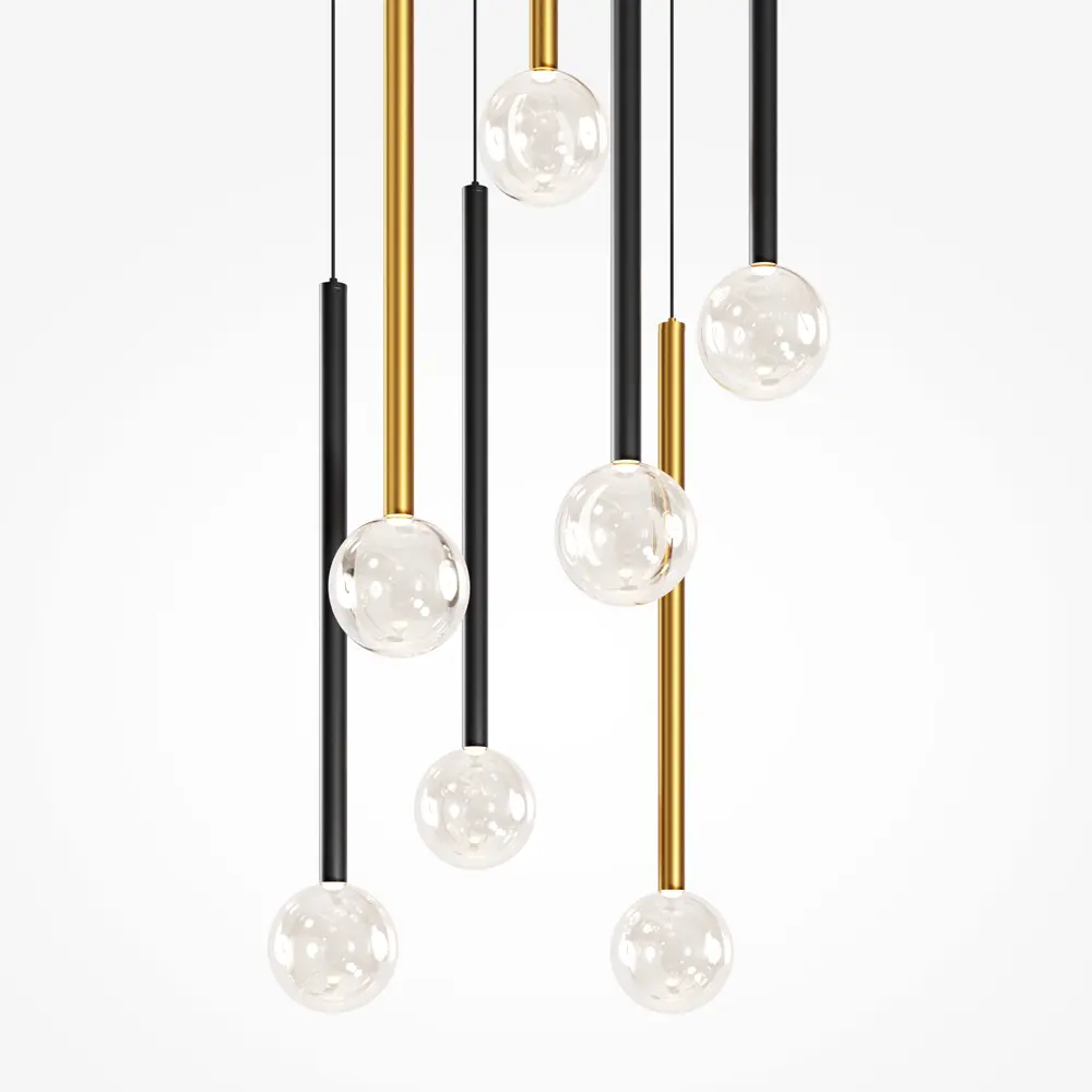 Фото 2 Светильник подвесной светодиодный Maytoni Bubble dream Mod383pl-l20bbs3k 8 м² теплый белый (желтый) свет цвет черный Фото 2 Светильник подвесной светодиодный Maytoni Bubble dream Mod383pl-l20bbs3k 8 м² теплый белый (желтый) свет цвет черный