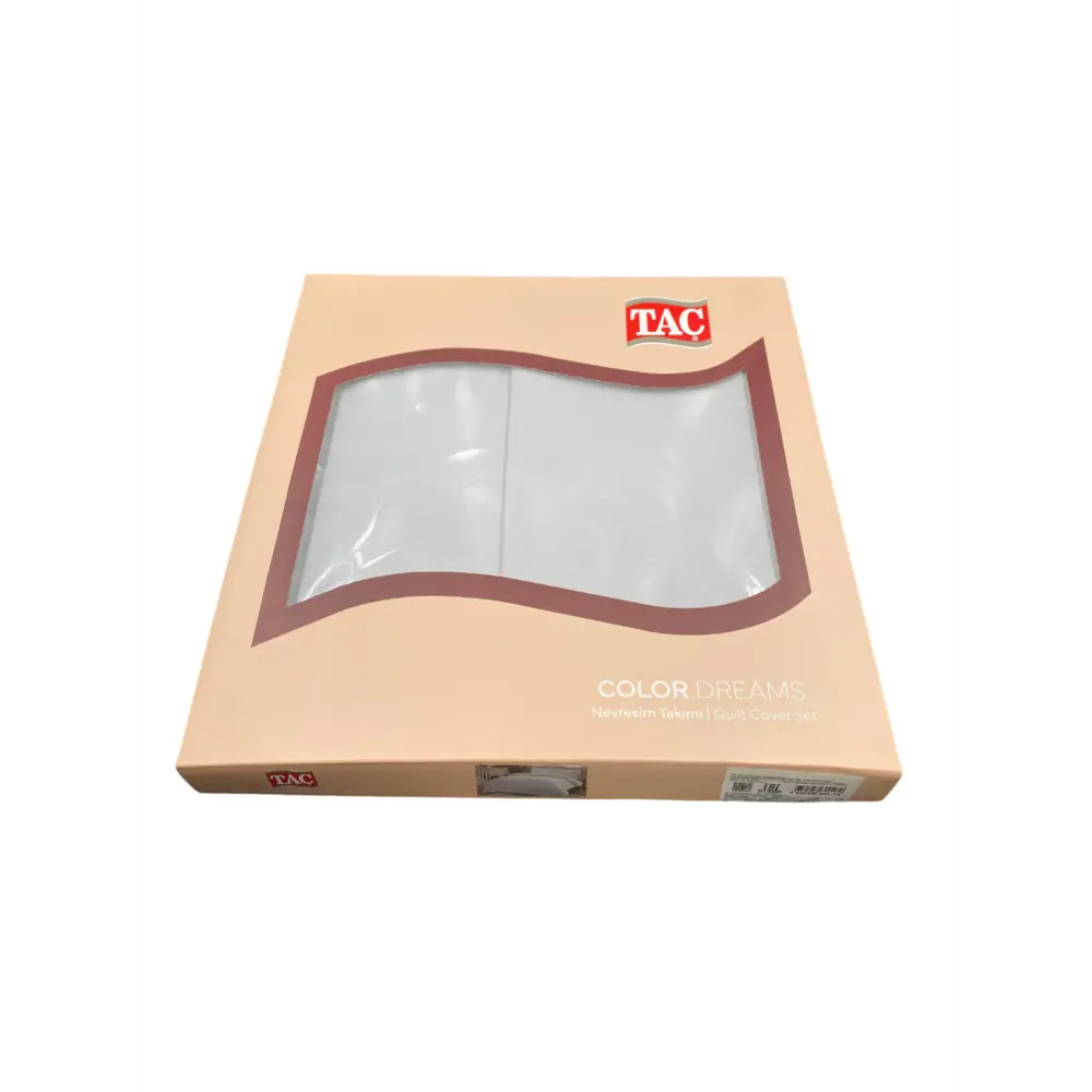 Фото 2 Комплект постельного белья Tac Saten BASIC Color DREAMS сатин евро наволочки 50 x 70- 2 шт цвет серый