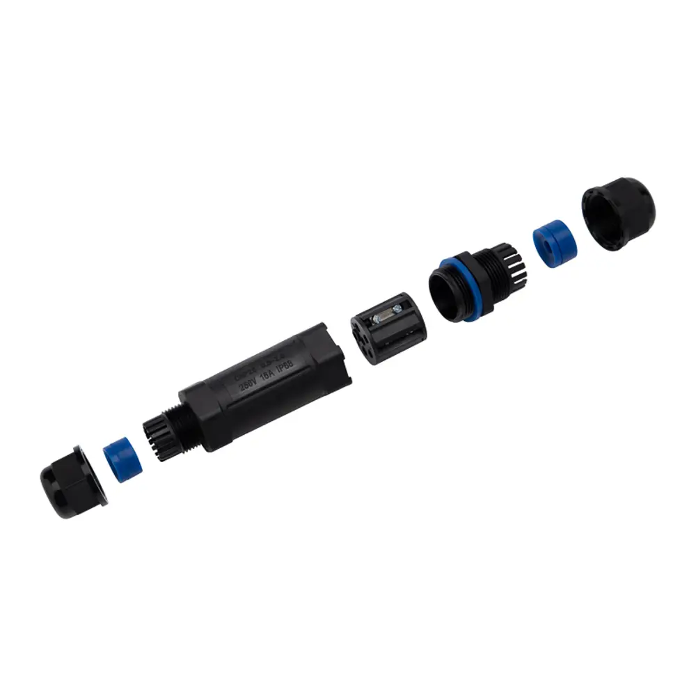 Фото 2 Кабельный коннектор Rexant I-образный 3PIN 0.5-2.5 мм IP68