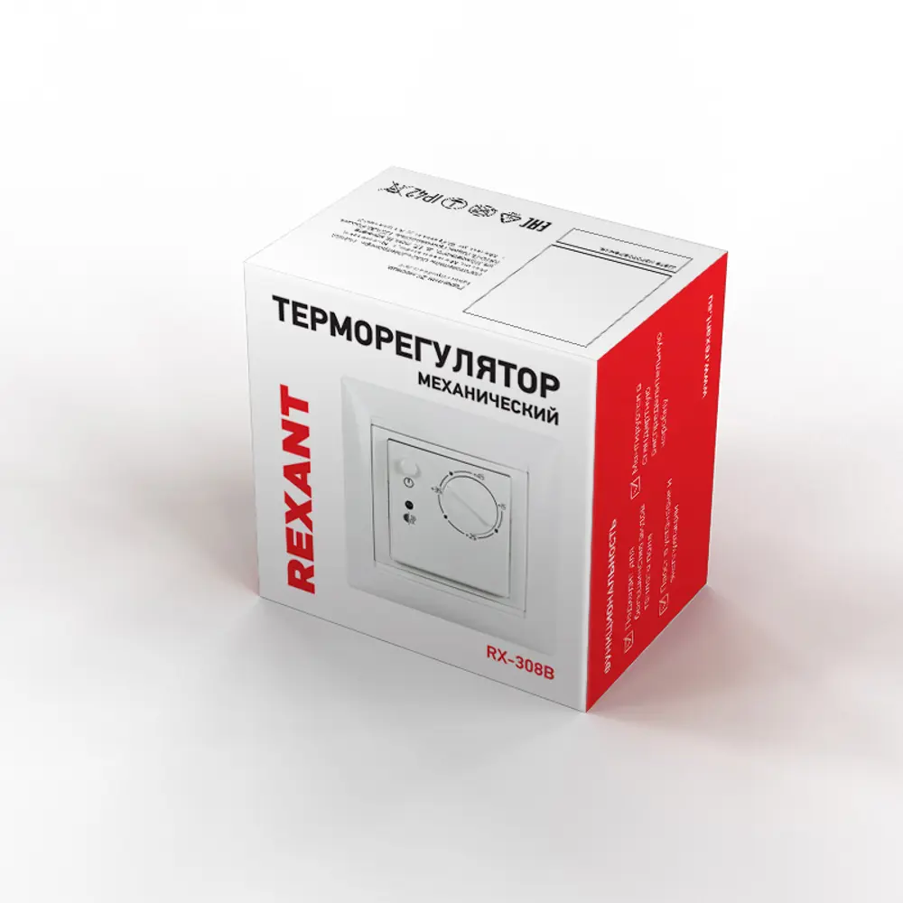 Фото 4 Терморегулятор для теплого пола Rexant RX-308B механический цвет бежевый
