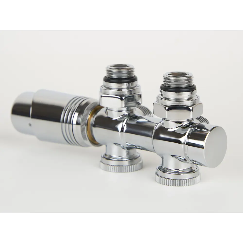 Фото 6 Монтажный комплект для радиатора Guardo Multiflex+ L 1/2"x3/4" латунь хром