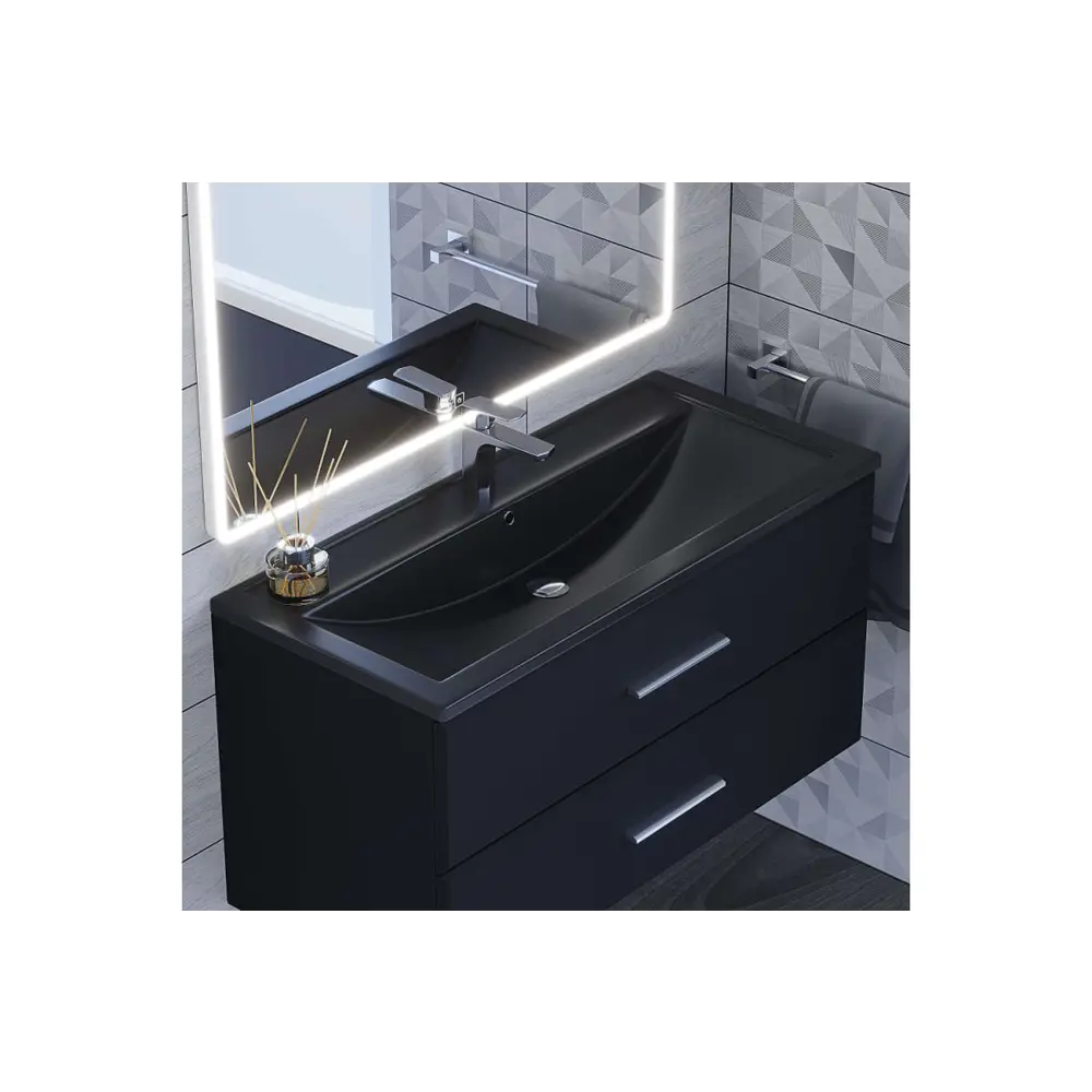 Фото 4 Раковина встраиваемая Uperwood Foster Quartz 291030047 100см Фото 4 Раковина встраиваемая Uperwood Foster Quartz 291030047 100см