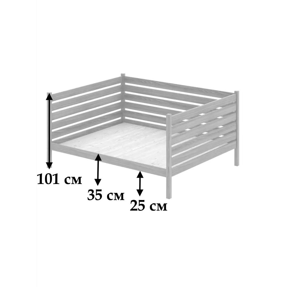 Фото 4 Кровать Solarius Tahta-spin140-180onix-full 150 x 101 x 190 см сосна цвет черный