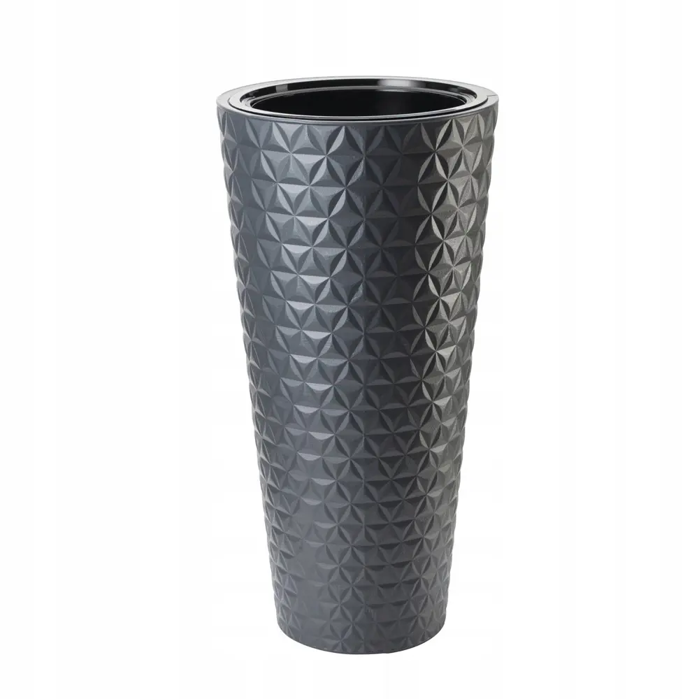 Фото Кашпо Diamond slim Form-plastic d 39.5 см 79 см 63 л полипропилен черный Фото Кашпо Diamond slim Form-plastic d 39.5 см 79 см 63 л полипропилен черный