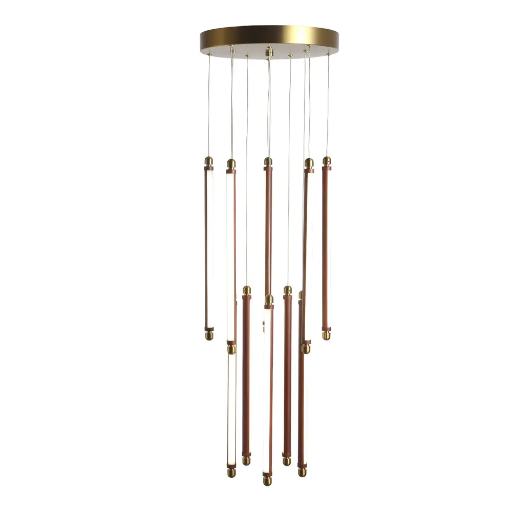 Фото 3 Светильник подвесной светодиодный St luce Brick Sl6225.303.10 23 м² теплый белый (желтый) свет цвет золотистый Фото 3 Светильник подвесной светодиодный St luce Brick Sl6225.303.10 23 м² теплый белый (желтый) свет цвет золотистый