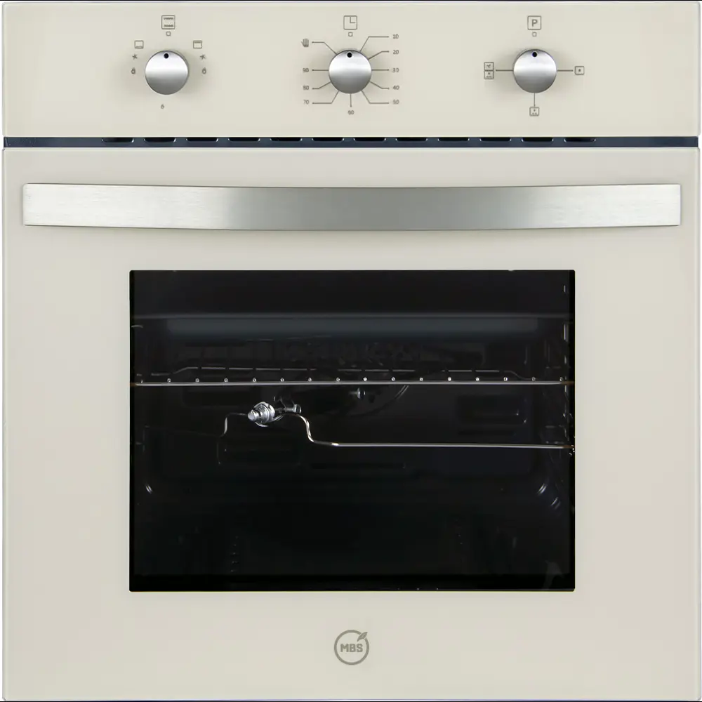 Фото 6 Газовый встраиваемый духовой шкаф Mbs Dg-604iv 60x60x57.8 см цвет слоновая кость Фото 6 Газовый встраиваемый духовой шкаф Mbs Dg-604iv 60x60x57.8 см цвет слоновая кость
