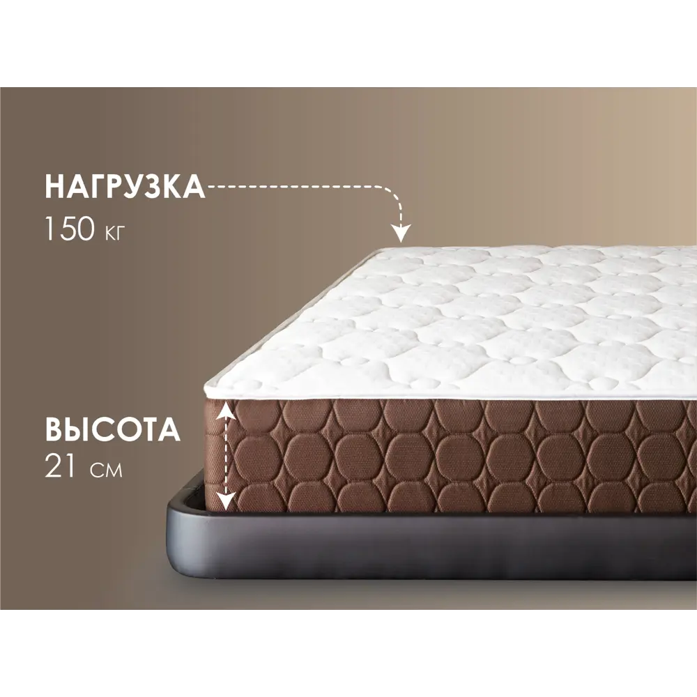 Фото 3 Матрас Димакс Мега Медиум хард 120x200x21 см независимый пружинный блок, односпальный Фото 3 Матрас Димакс Мега Медиум хард 120x200x21 см независимый пружинный блок, односпальный