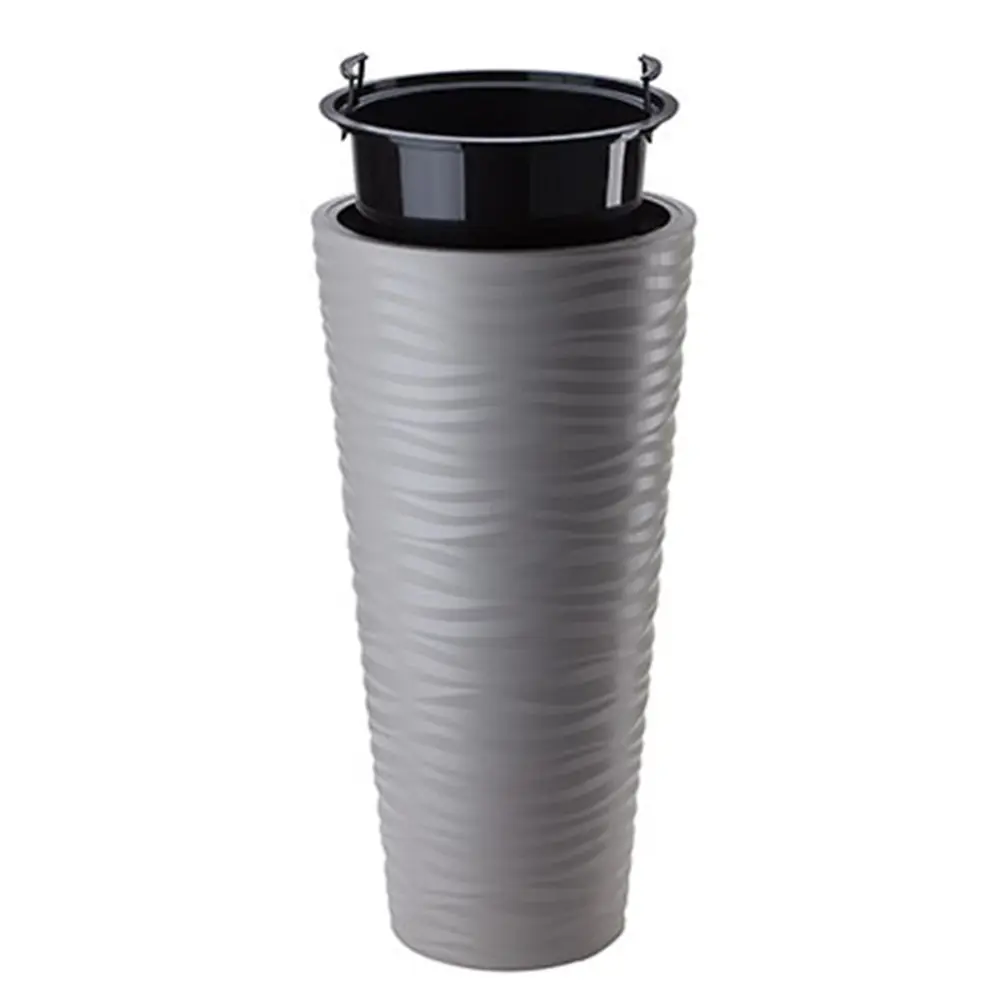 Фото 7 Кашпо Sahara slim Form-plastic d 39.5 см 79 см 63 л полипропилен серый/серебристый Фото 7 Кашпо Sahara slim Form-plastic d 39.5 см 79 см 63 л полипропилен серый/серебристый