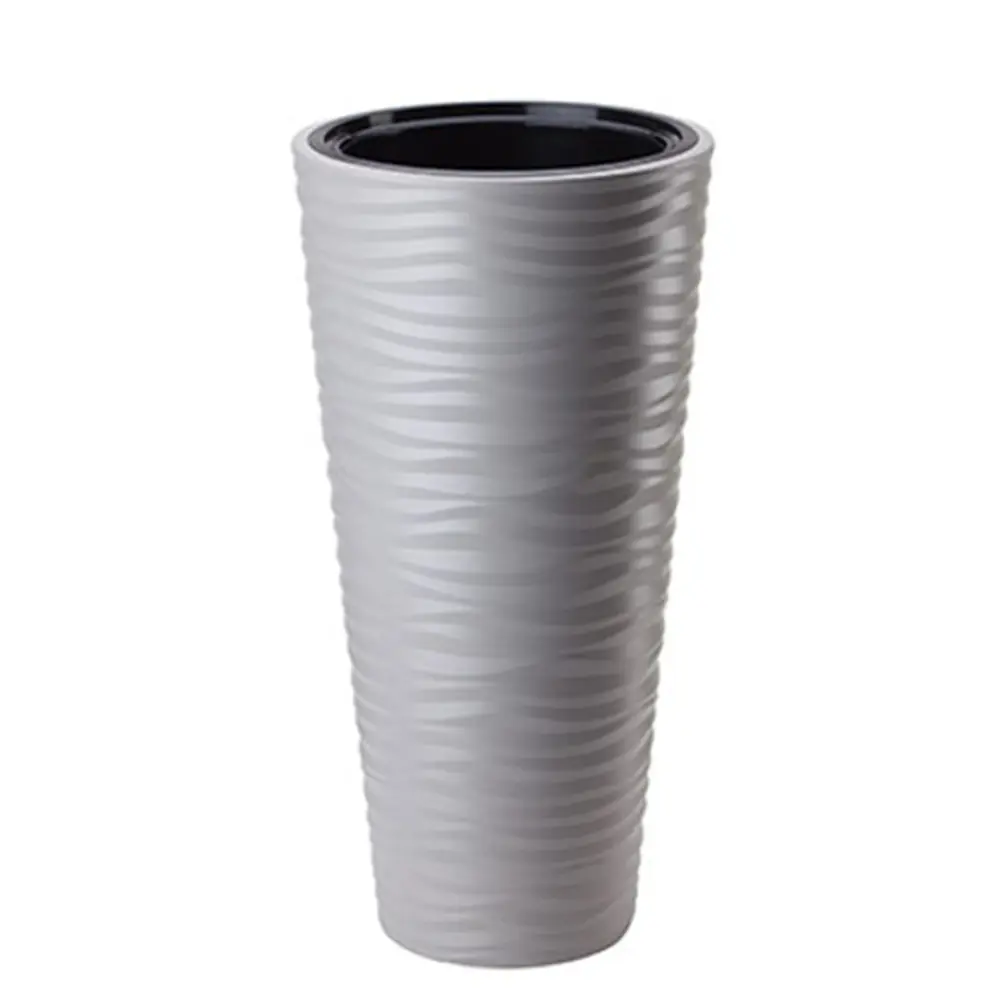 Фото Кашпо Sahara slim Form-plastic d 39.5 см 79 см 63 л полипропилен серый/серебристый Фото Кашпо Sahara slim Form-plastic d 39.5 см 79 см 63 л полипропилен серый/серебристый