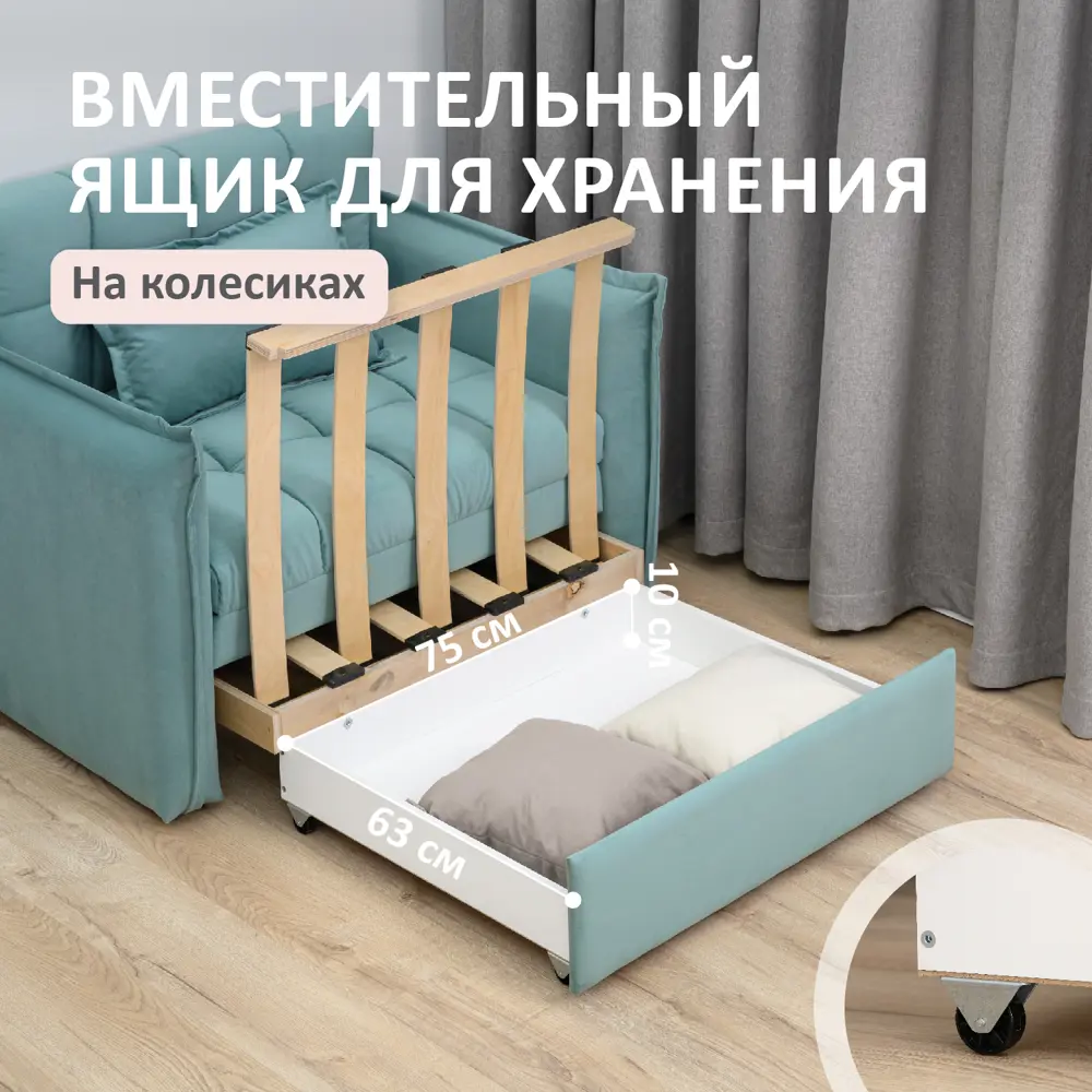 Фото 7 Кресло Romack Fortuna 108x83x91 см велюр цвет мята Фото 7 Кресло Romack Fortuna 108x83x91 см велюр цвет мята