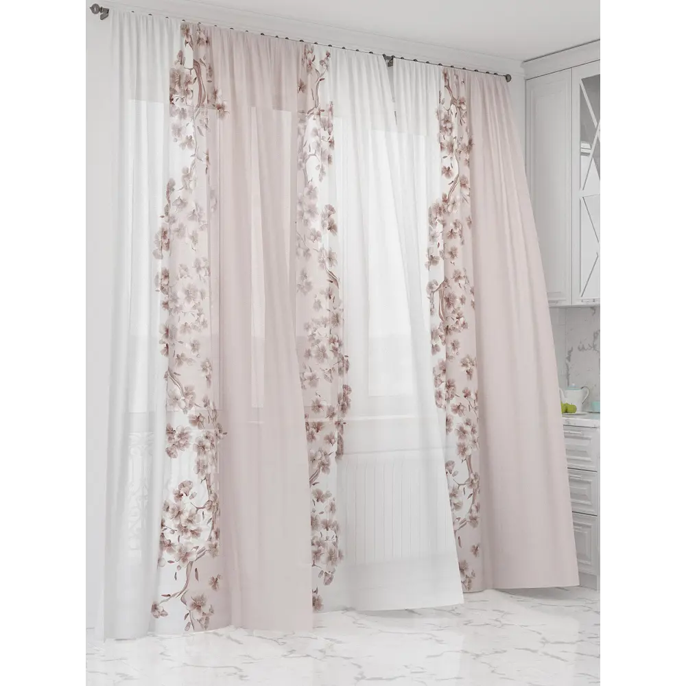 Фото 3 Тюль Comfy way Олион - 93 CW991093-250 на шторной ленте 250x450 см цвет бежевый Фото 3 Тюль Comfy way Олион - 93 CW991093-250 на шторной ленте 250x450 см цвет бежевый