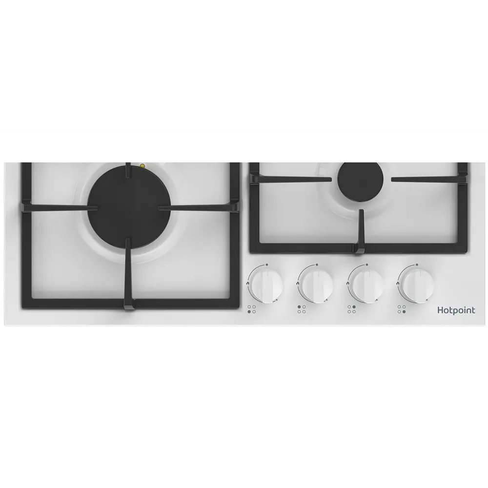 Фото 6 Газовая варочная панель Hotpoint HGMT 642 WH 58.5 см 4 конфорки цвет белый