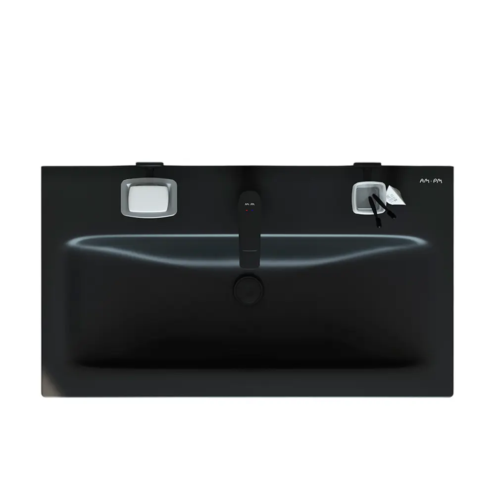 Фото Раковина мебельная Am.pm m93wcc0752bm Hit 75см цвет черный