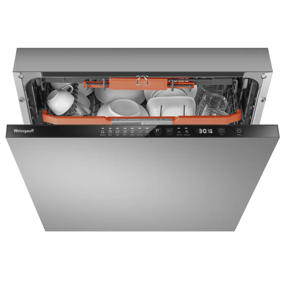 Фото 2 Встраиваемая посудомоечная машина Weissgauff 6037 Inverter AutoOpen Infolight 59.6 см 7 программ цвет серый/серебристый Фото 2 Встраиваемая посудомоечная машина Weissgauff 6037 Inverter AutoOpen Infolight 59.6 см 7 программ цвет серый/серебристый
