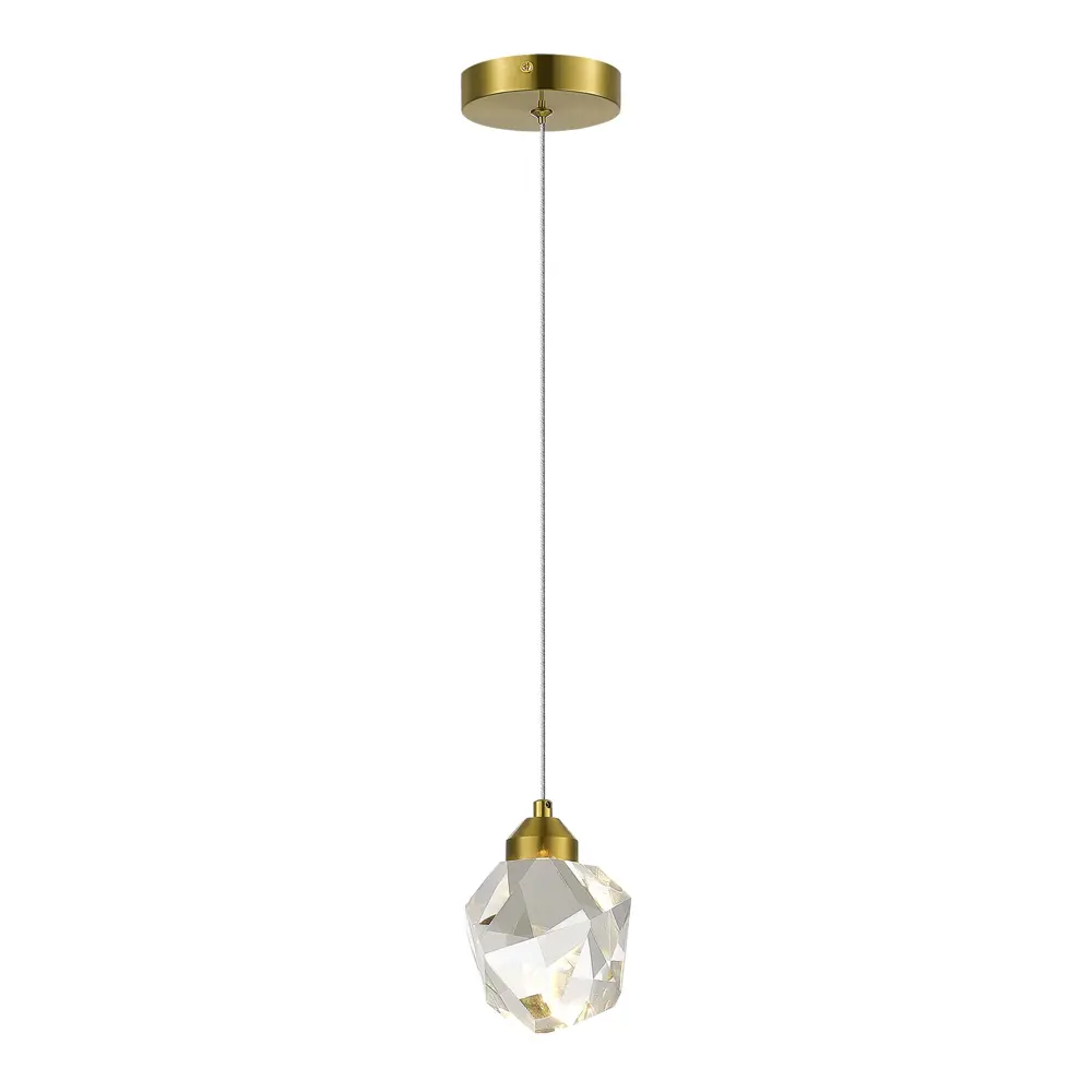 Фото Светильник подвесной светодиодный St Luce Cascato Sl6114.203.01 3 м² теплый белый (желтый) свет цвет золотистый Фото Светильник подвесной светодиодный St Luce Cascato Sl6114.203.01 3 м² теплый белый (желтый) свет цвет золотистый