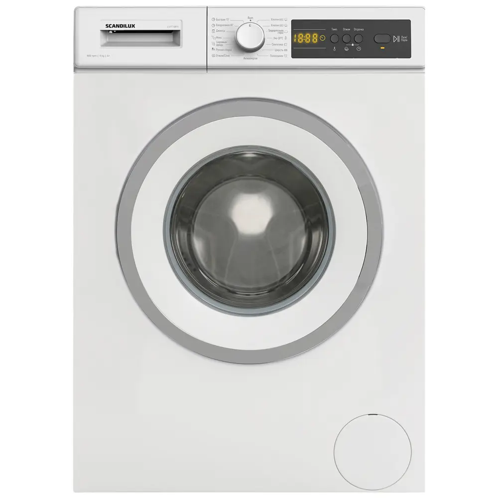 Фото Стиральная машина Scandilux Ls1t 4811 59.7x84.5x36.2 см 4 кг цвет белый Фото Стиральная машина Scandilux Ls1t 4811 59.7x84.5x36.2 см 4 кг цвет белый