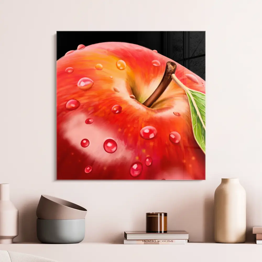 Фото Картина на стекле Postermarket Яблоко 40x40 см Фото Картина на стекле Postermarket Яблоко 40x40 см
