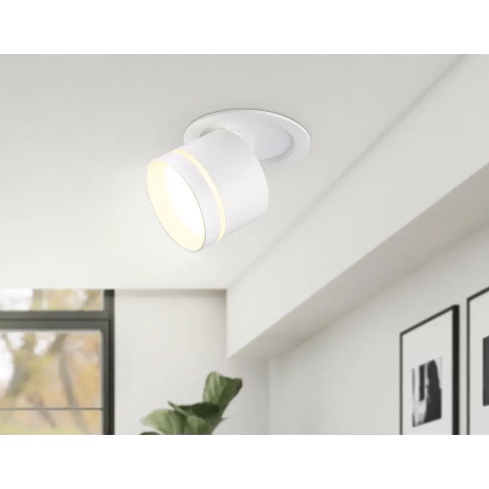 Фото 13 Светильник точечный встраиваемый светодиодный Ambrella Light Ta1431 2 м² под отверстие 10 см цвет белый
