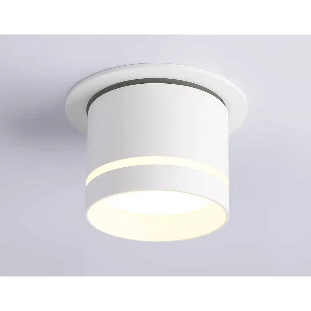Фото 8 Светильник точечный встраиваемый светодиодный Ambrella Light Ta1431 2 м² под отверстие 10 см цвет белый