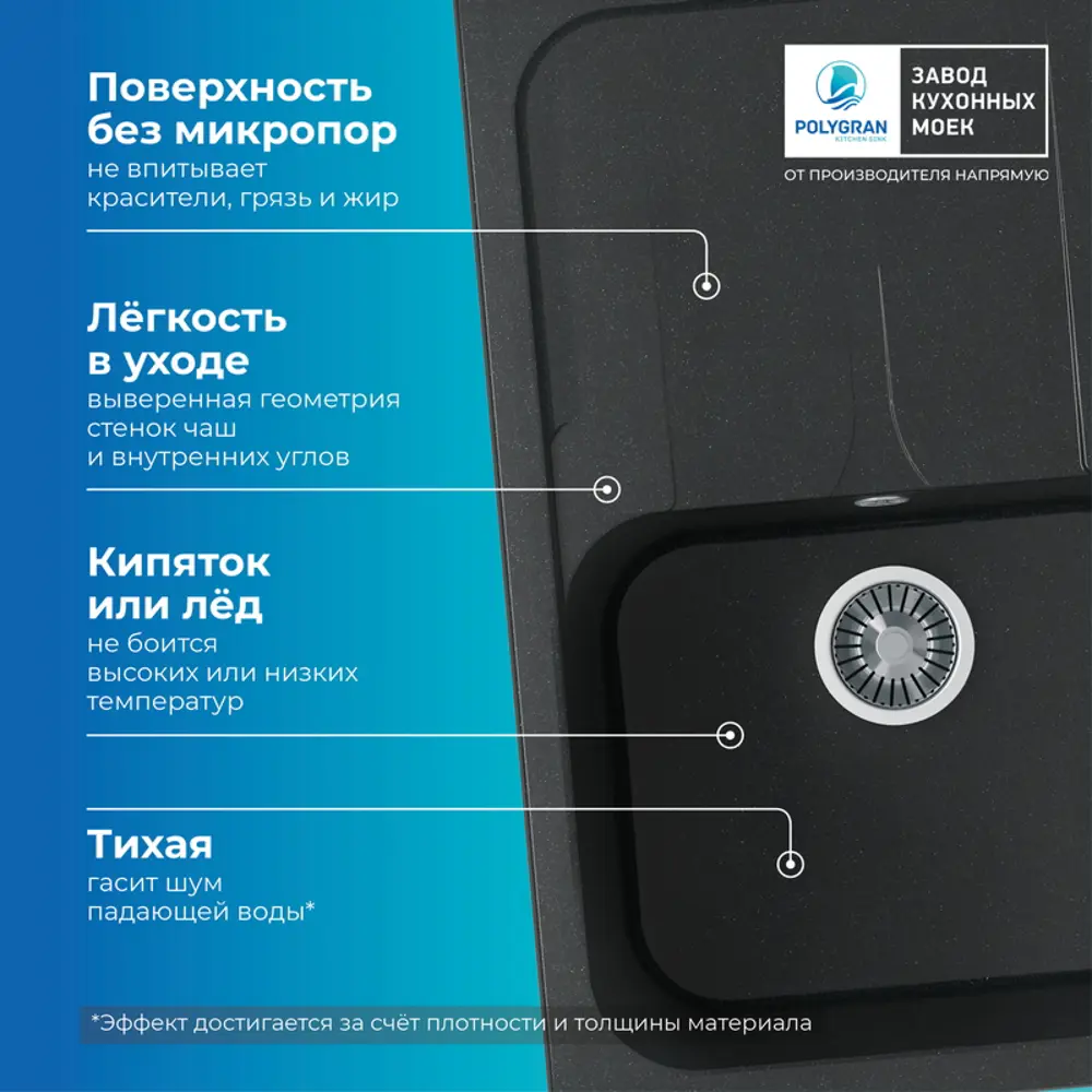 Фото 6 Мойка для кухни Polygran 891388 78x51 см глубина чаши 20 см искусственный камень цвет роза Фото 6 Мойка для кухни Polygran 891388 78x51 см глубина чаши 20 см искусственный камень цвет роза