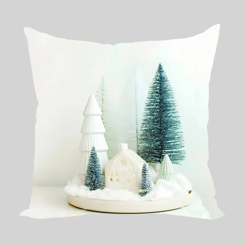 Фото Подушка декоративная Zaberite Зимний лес 3963, 40x40 см Фото Подушка декоративная Zaberite Зимний лес 3963, 40x40 см