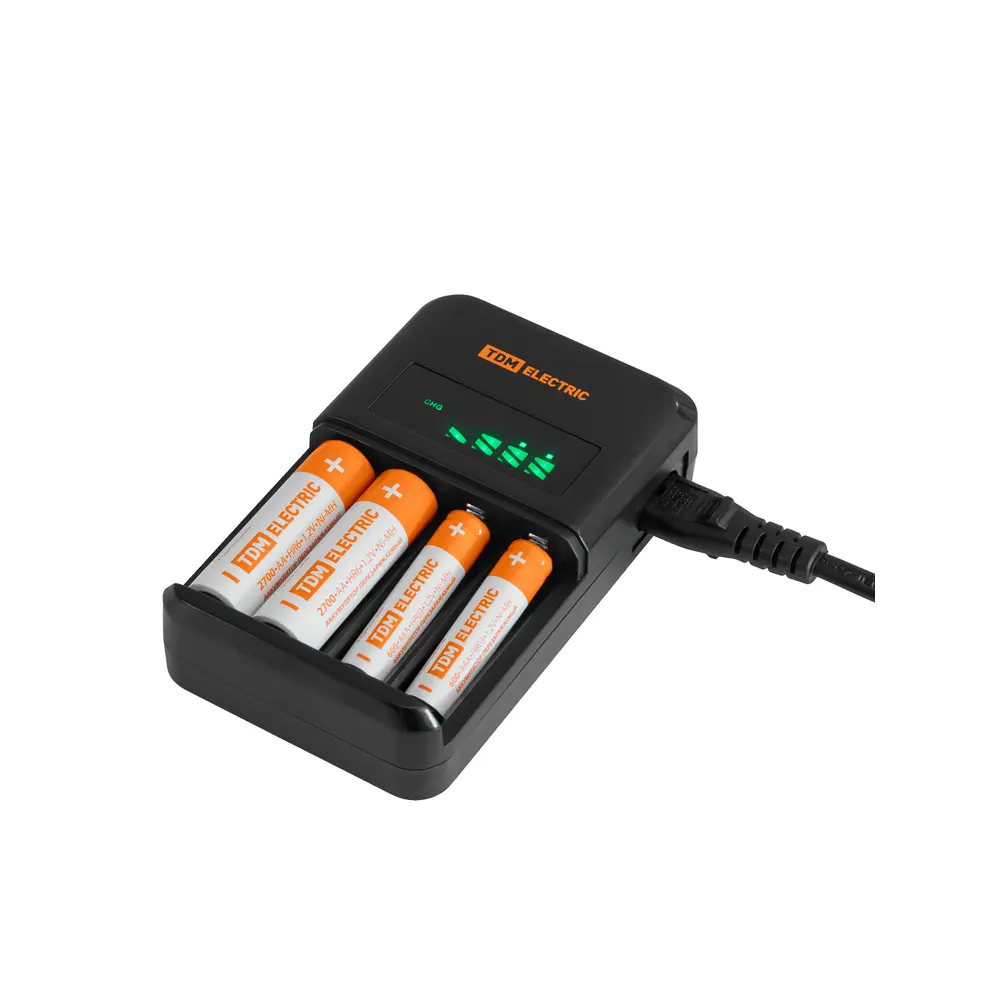 Фото 7 Зарядное устройство Tdm electric 18044 1800 мА 4 слота АА/ААА 4 канала 220 В Фото 7 Зарядное устройство Tdm electric 18044 1800 мА 4 слота АА/ААА 4 канала 220 В