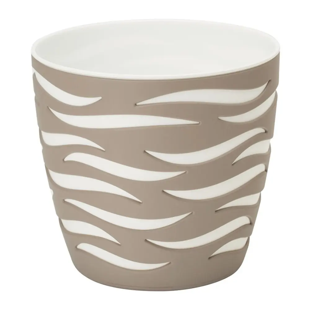 Фото 2 Кашпо Sahara duo Form-plastic d22 см 22 см 5.97 л полипропилен бежевый без автополива Фото 2 Кашпо Sahara duo Form-plastic d22 см 22 см 5.97 л полипропилен бежевый без автополива