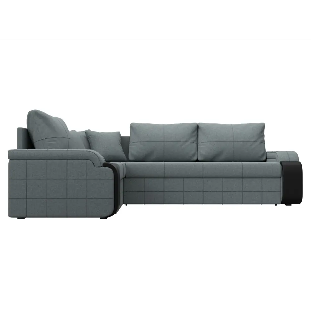 Фото 2 Диван угловой Николь левый угол Лига диванов 126003L 264x91x188 см рогожка цвет амур 07 серый Фото 2 Диван угловой Николь левый угол Лига диванов 126003L 264x91x188 см рогожка цвет амур 07 серый