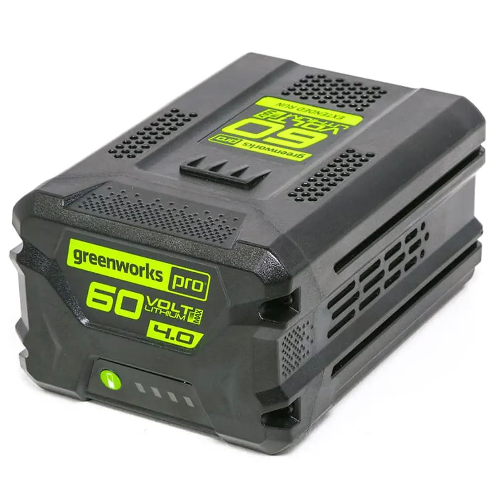 Фото Аккумулятор Greenworks G60B4 60 В Li-Ion 4 Ач в комплекте с перчатками Фото Аккумулятор Greenworks G60B4 60 В Li-Ion 4 Ач в комплекте с перчатками